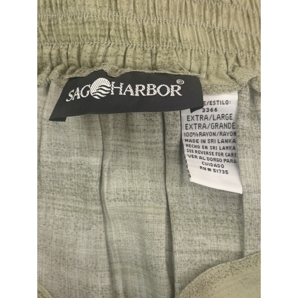 Sag Harbor Long Patterned Pull-On Skirt Women's Elastic Waist Casual Maxi XL - Picture 6 of 7